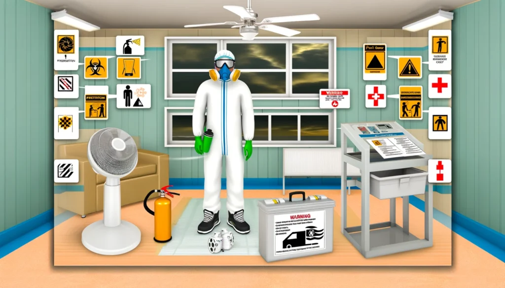 Safety Precautions for Indoor Paint Spraying
